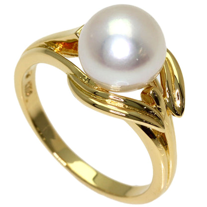 MIKIMOTO Pearl Pearl Ring K18 Yellow Gold Ladies [Used]