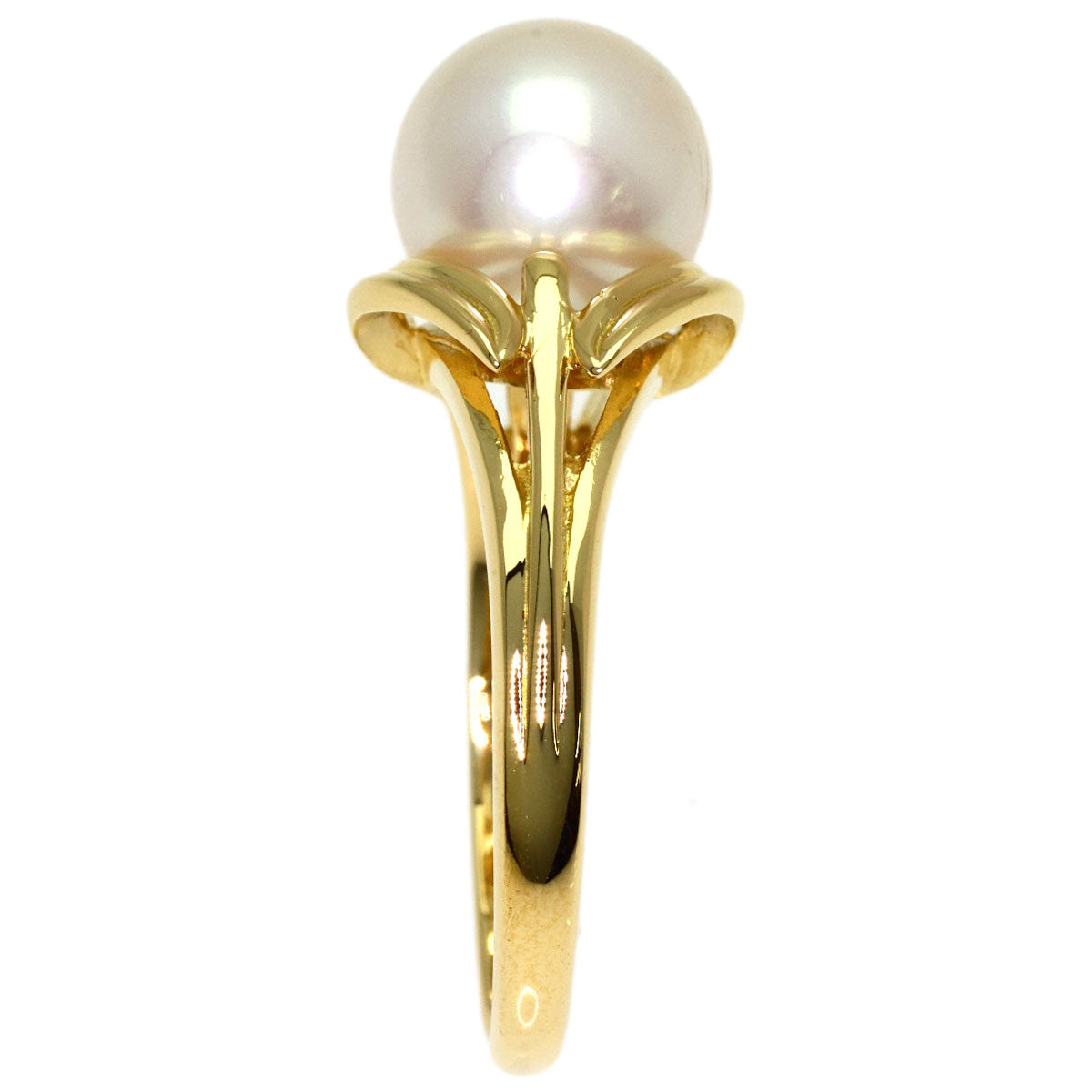 MIKIMOTO Pearl Pearl Ring K18 Yellow Gold Ladies [Used]