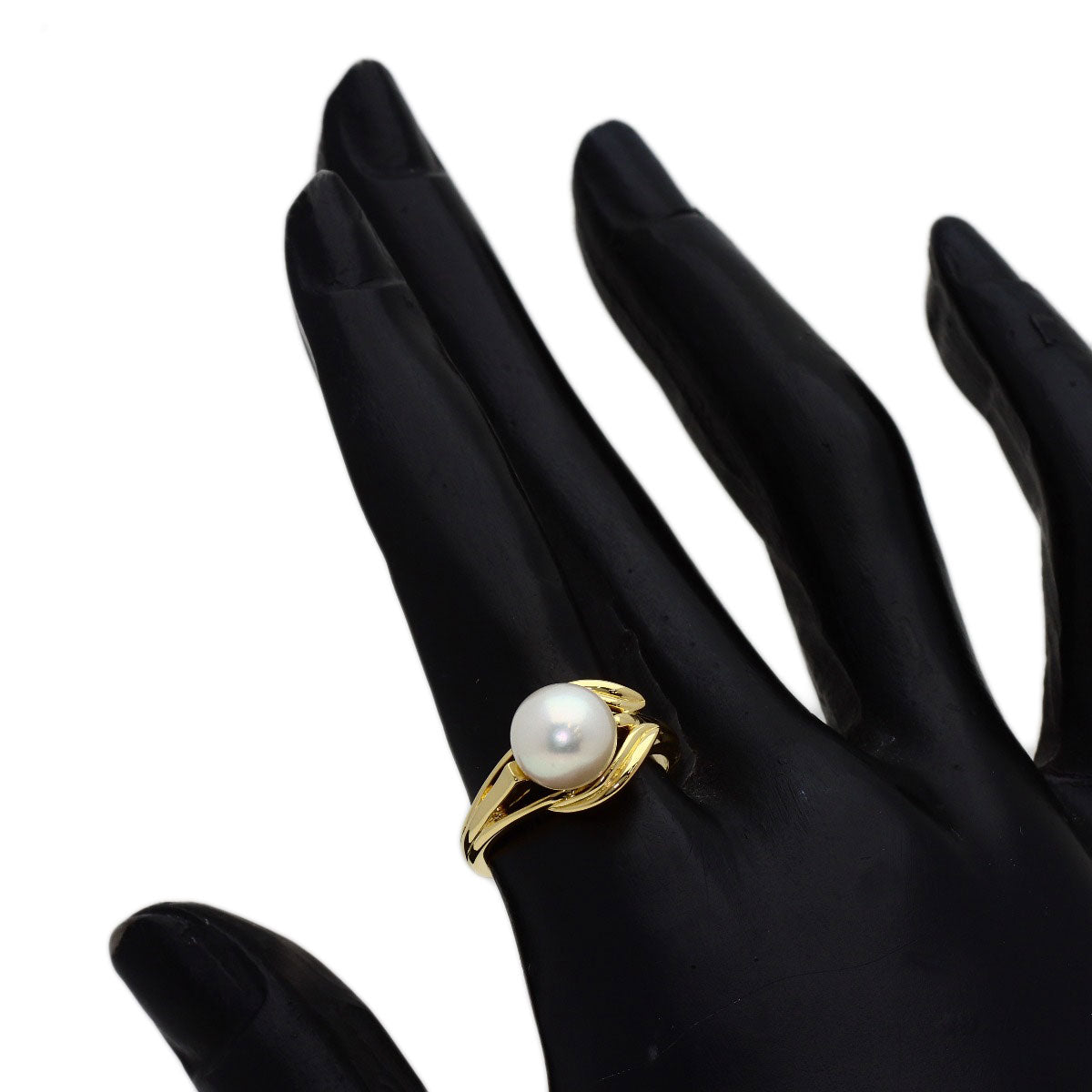 MIKIMOTO Pearl Pearl Ring K18 Yellow Gold Ladies [Used]