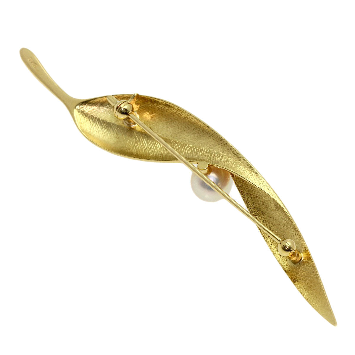 MIKIMOTO Akoya pearl Pearl Brooch K18 Yellow Gold Ladies [Used]