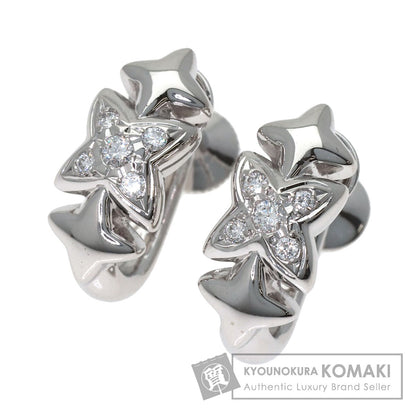 MIKIMOTO Diamond Earring K18 White Gold Ladies [Used]