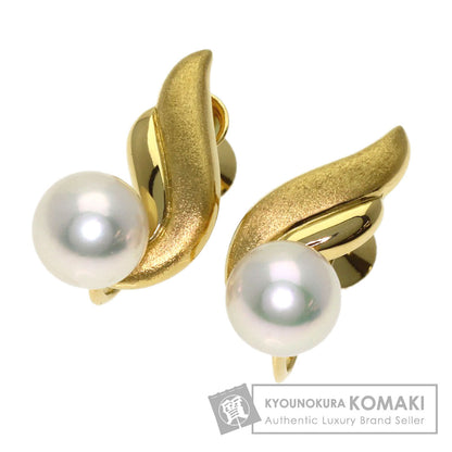 MIKIMOTO Pearl Pearl Earring K18 Yellow Gold Ladies [Used]