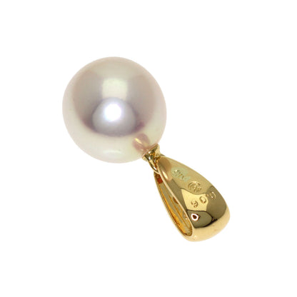 TASAKI Pearl Pearl Diamond Pendant top K18 Yellow Gold Ladies [Used]
