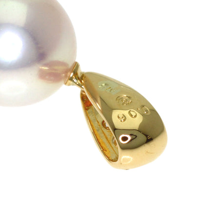TASAKI Pearl Pearl Diamond Pendant top K18 Yellow Gold Ladies [Used]