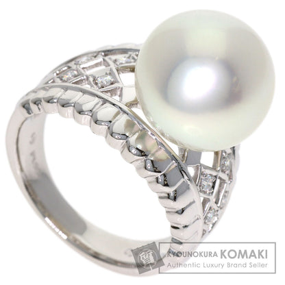 TASAKI Pearl Pearl Diamond Ring Platinum PT900 Ladies [Used]
