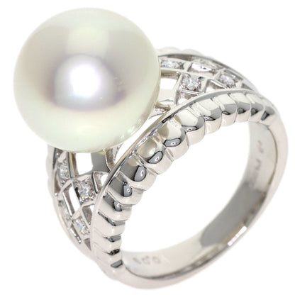 TASAKI Pearl Pearl Diamond Ring Platinum PT900 Ladies [Used]