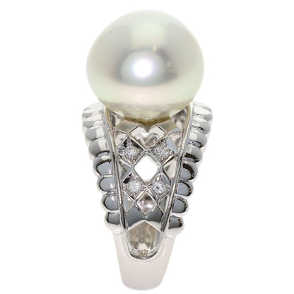 TASAKI Pearl Pearl Diamond Ring Platinum PT900 Ladies [Used]