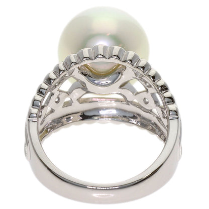 TASAKI Pearl Pearl Diamond Ring Platinum PT900 Ladies [Used]