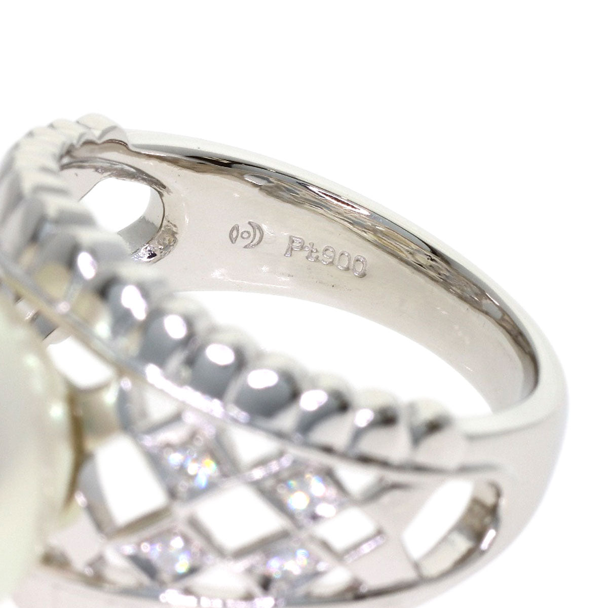 TASAKI Pearl Pearl Diamond Ring Platinum PT900 Ladies [Used]