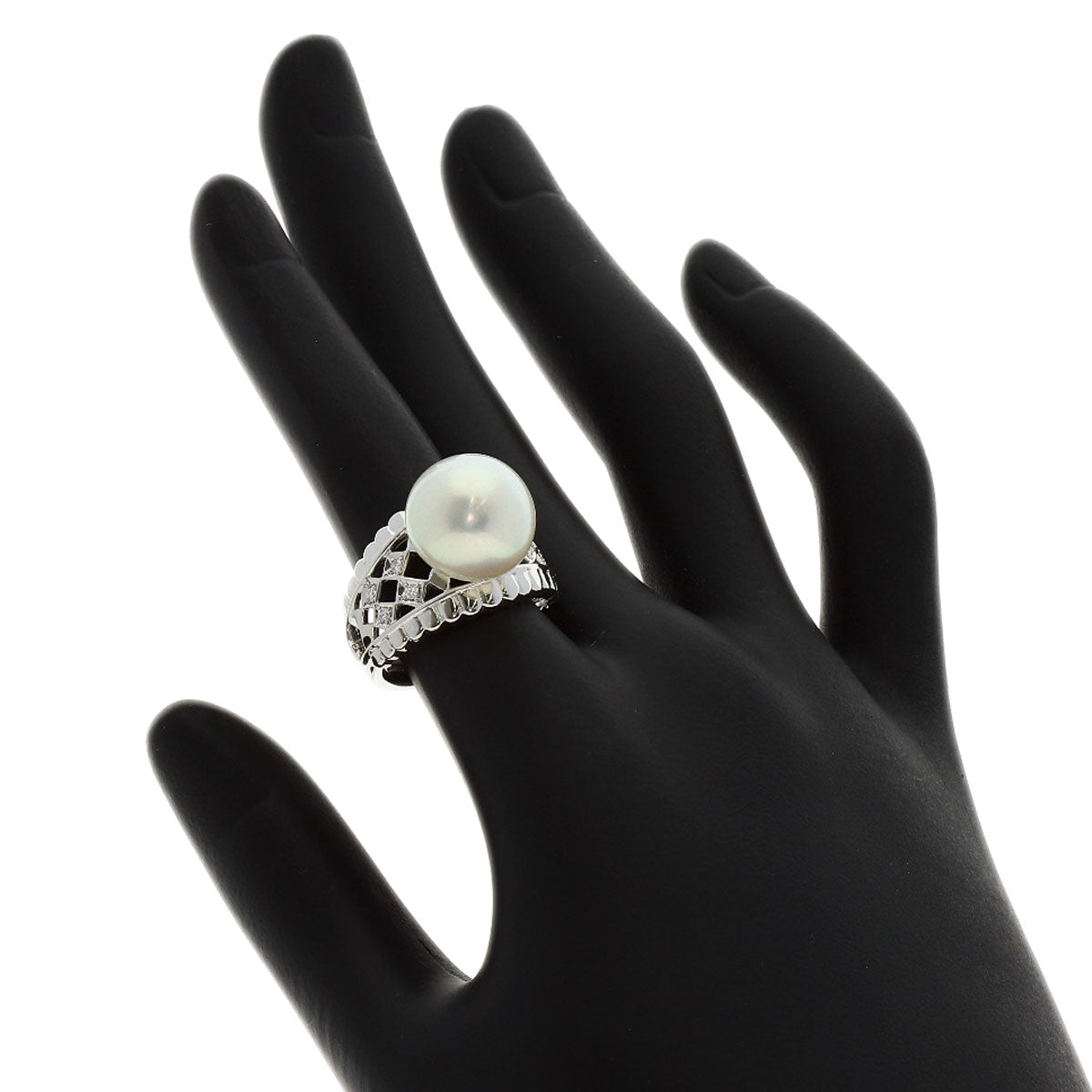 TASAKI Pearl Pearl Diamond Ring Platinum PT900 Ladies [Used]