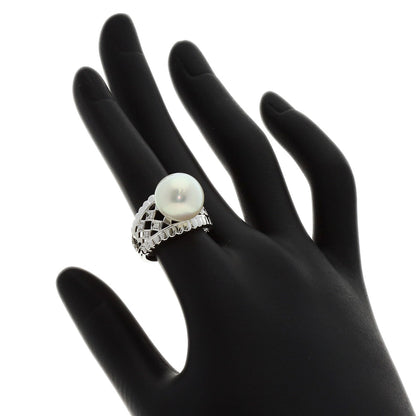 TASAKI Pearl Pearl Diamond Ring Platinum PT900 Ladies [Used]
