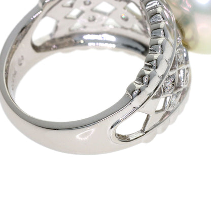 TASAKI Pearl Pearl Diamond Ring Platinum PT900 Ladies [Used]
