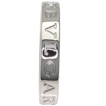 BVLGARI Double logo 1P Diamond Ring K18 White Gold Ladies [Used]