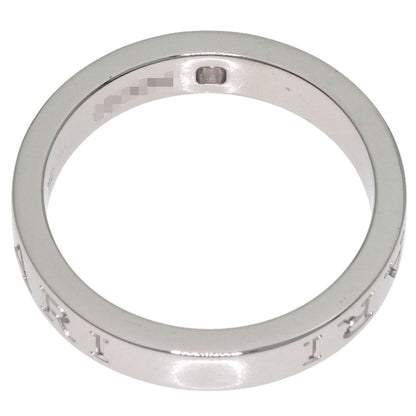 BVLGARI Double logo 1P Diamond Ring K18 White Gold Ladies [Used]