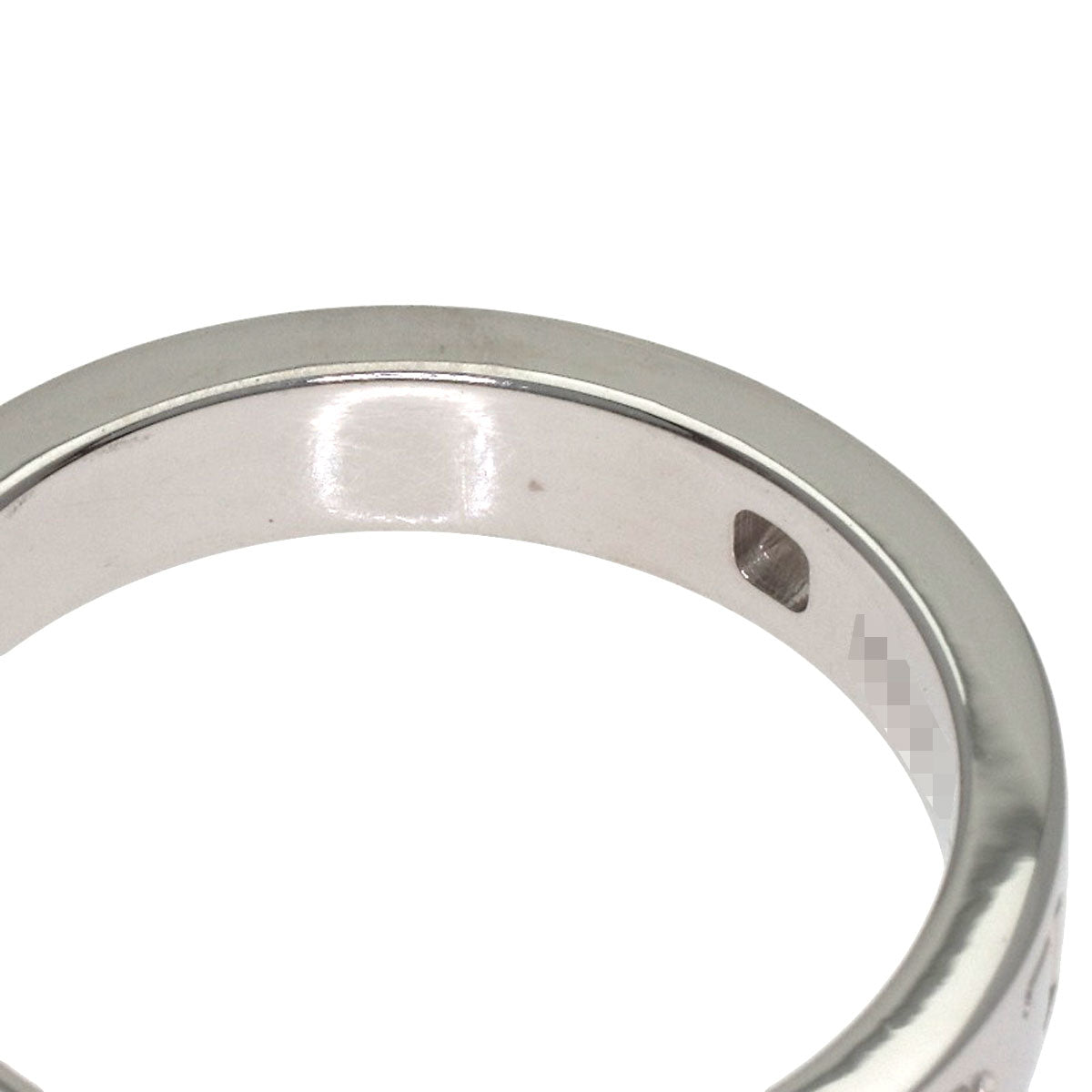 BVLGARI Double logo 1P Diamond Ring K18 White Gold Ladies [Used]