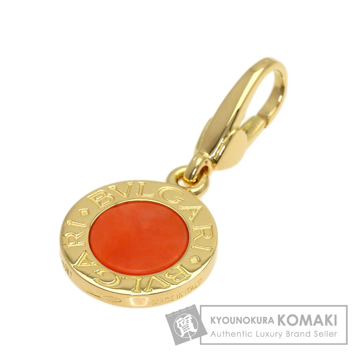 BVLGARI BVLGARI BVLGARI Coral Coral Pendant top K18 Yellow Gold Ladies [Used]