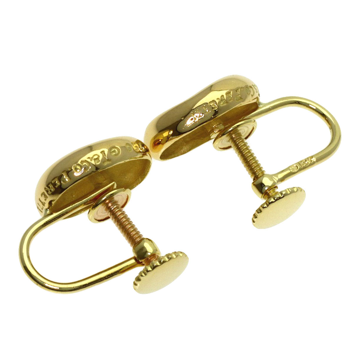 TIFFANY&Co. Bean Earring K18 Yellow Gold Ladies [Used]