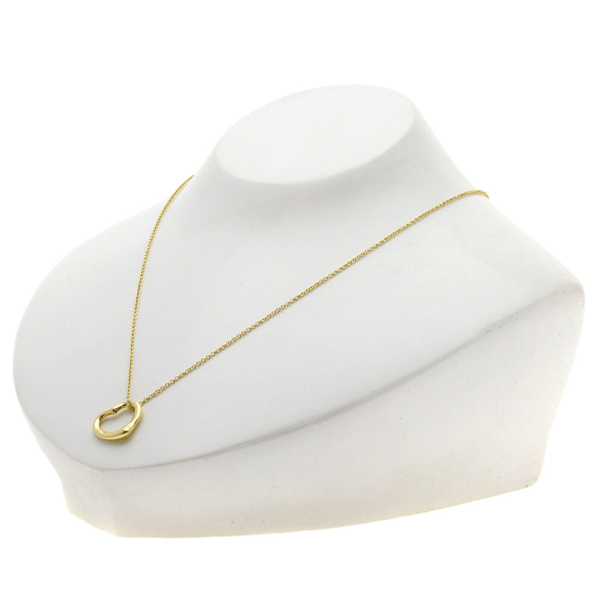 TIFFANY&Co. Open heart Necklace K18 Yellow Gold Ladies [Used]