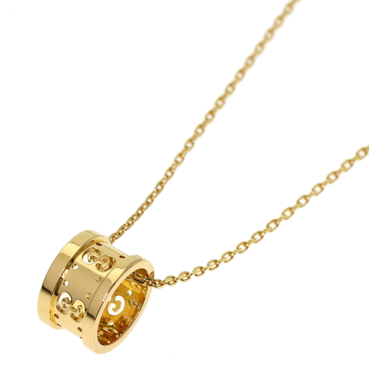 GUCCI icon Necklace K18 Yellow Gold Ladies [Used]