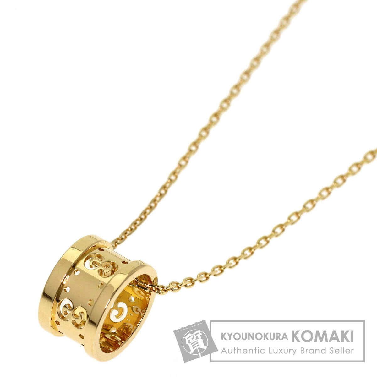 GUCCI icon Necklace K18 Yellow Gold Ladies [Used]