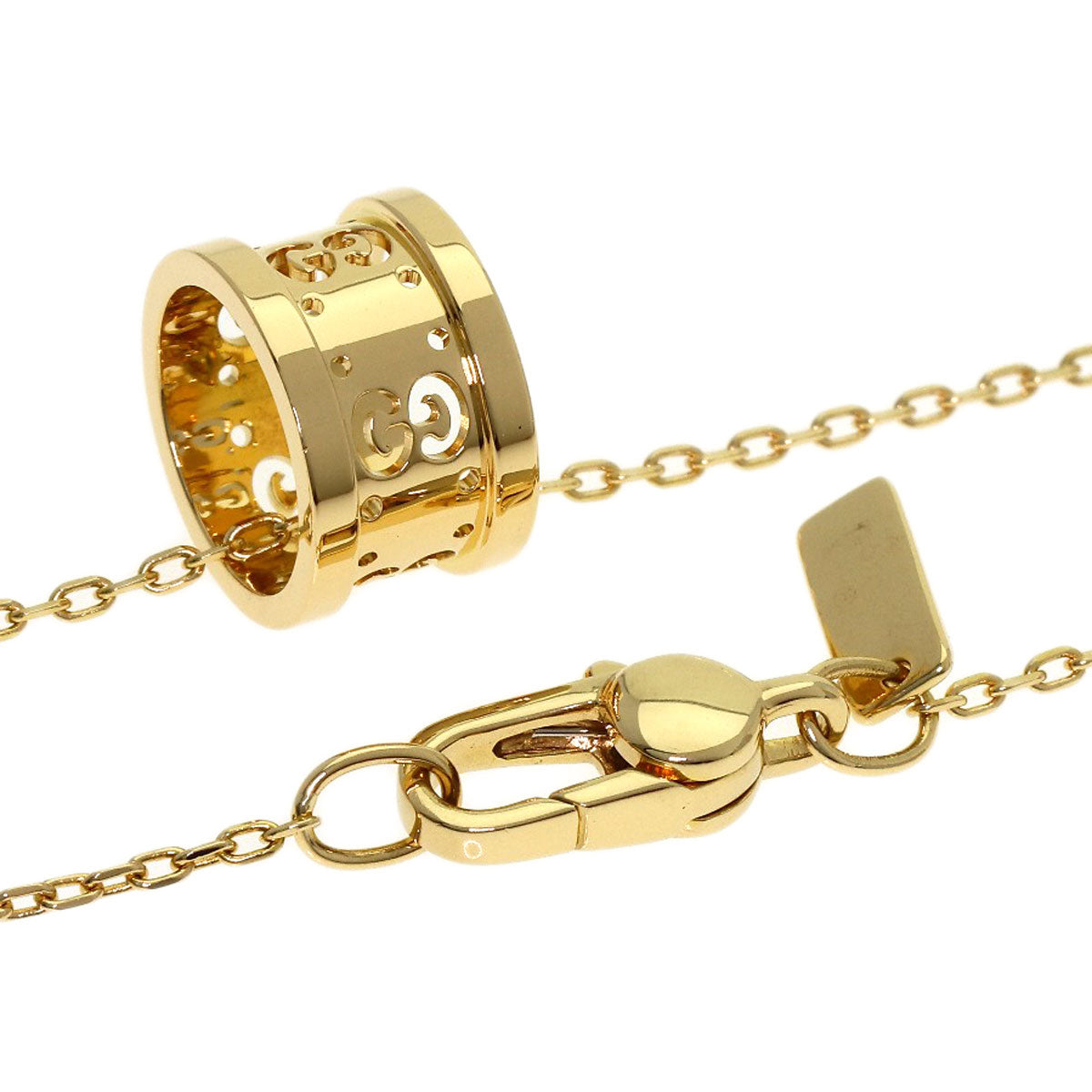 GUCCI icon Necklace K18 Yellow Gold Ladies [Used]