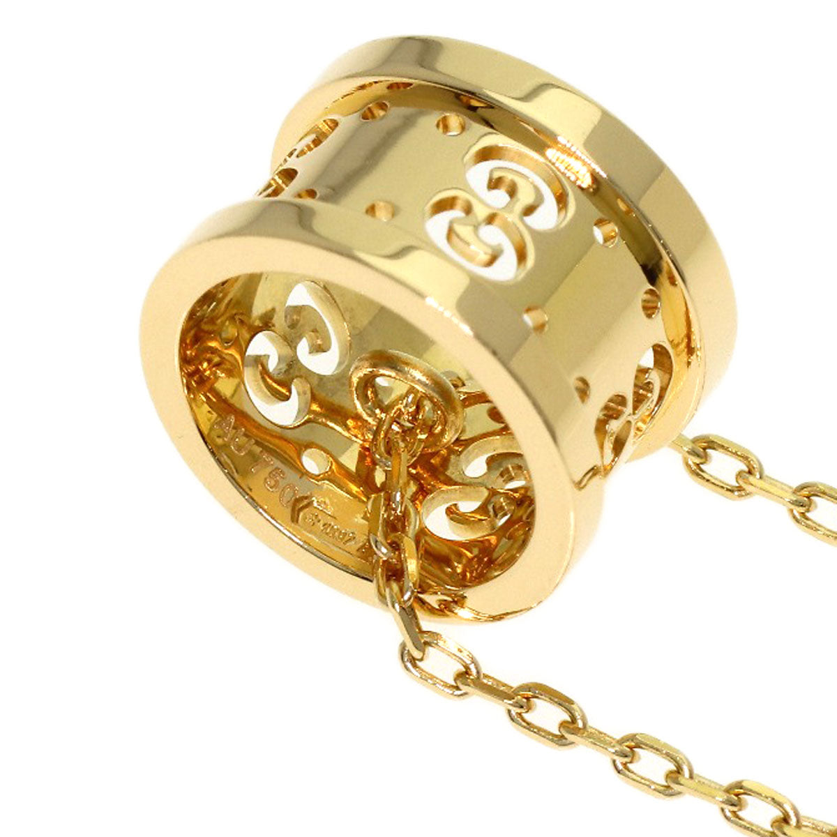 GUCCI icon Necklace K18 Yellow Gold Ladies [Used]