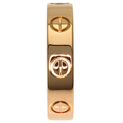 CARTIER Mini love ring 1P Diamond #46 Ring K18 Pink Gold Ladies [Used]