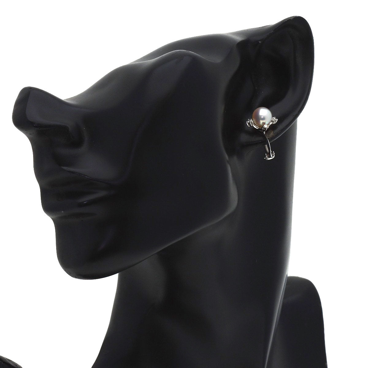 TASAKI Pearl Pearl 4P Diamond Earring K18 White Gold K14WGLadies [Used]