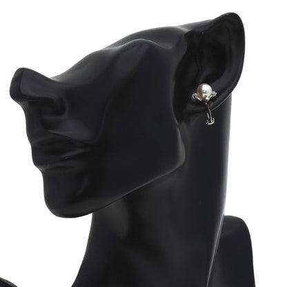 TASAKI Pearl Pearl 4P Diamond Earring K18 White Gold K14WGLadies [Used]
