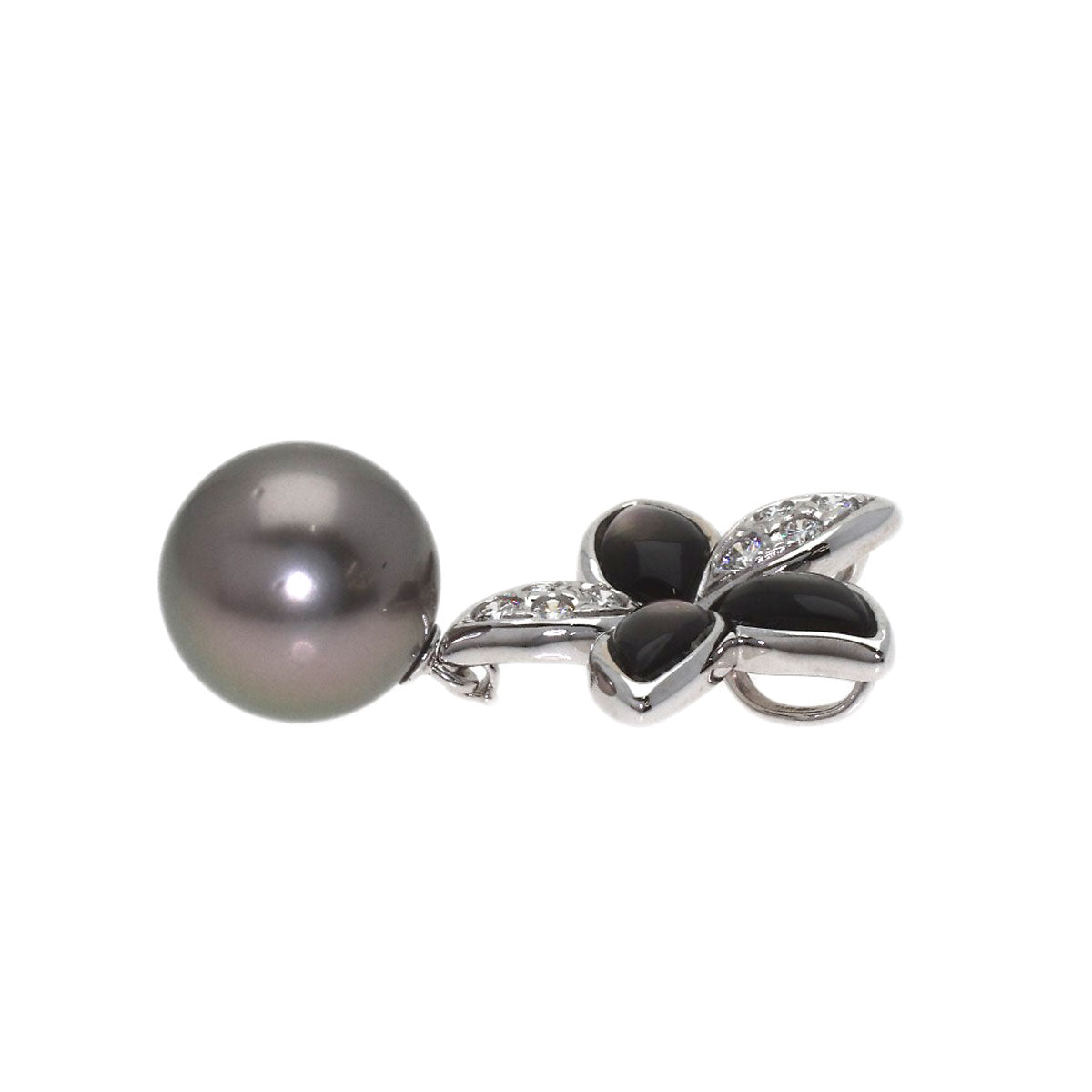 TASAKI Pearl Pearl Black Shell Pendant top K18 White Gold Ladies [Used]