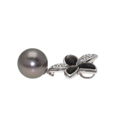TASAKI Pearl Pearl Black Shell Pendant top K18 White Gold Ladies [Used]