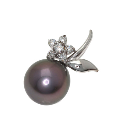 TASAKI Pearl Pearl Diamond Pendant top K18 White Gold Ladies [Used]