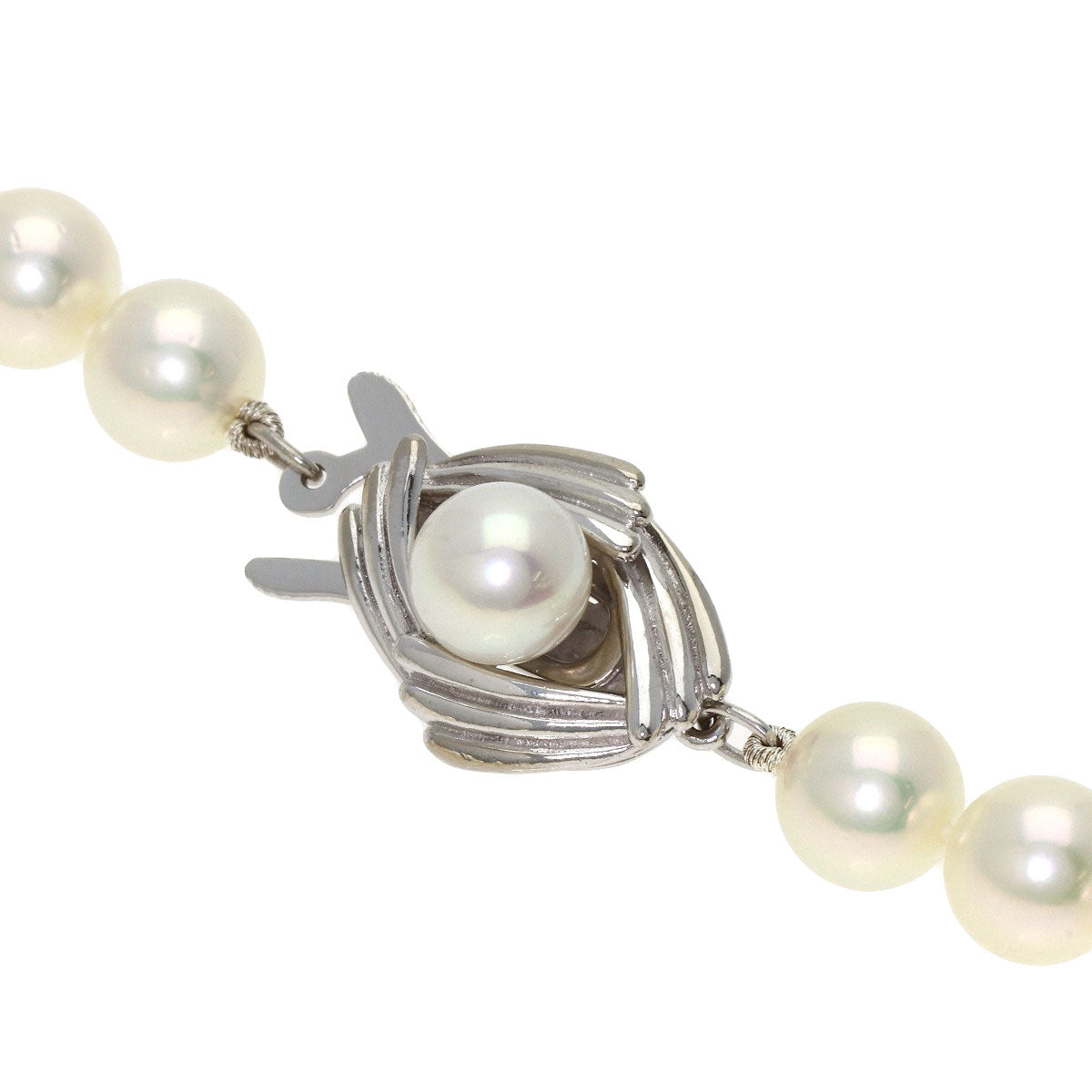 MIKIMOTO Pearl Pearl Long 47.2" Necklace K14 White Gold Ladies [Used]