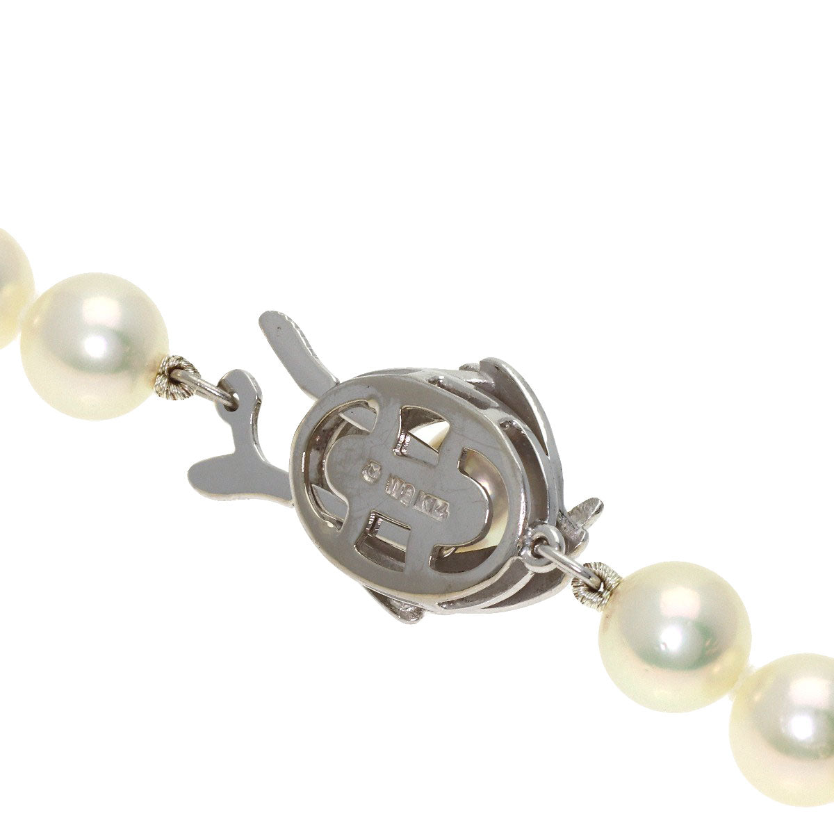 MIKIMOTO Pearl Pearl Long 47.2" Necklace K14 White Gold Ladies [Used]