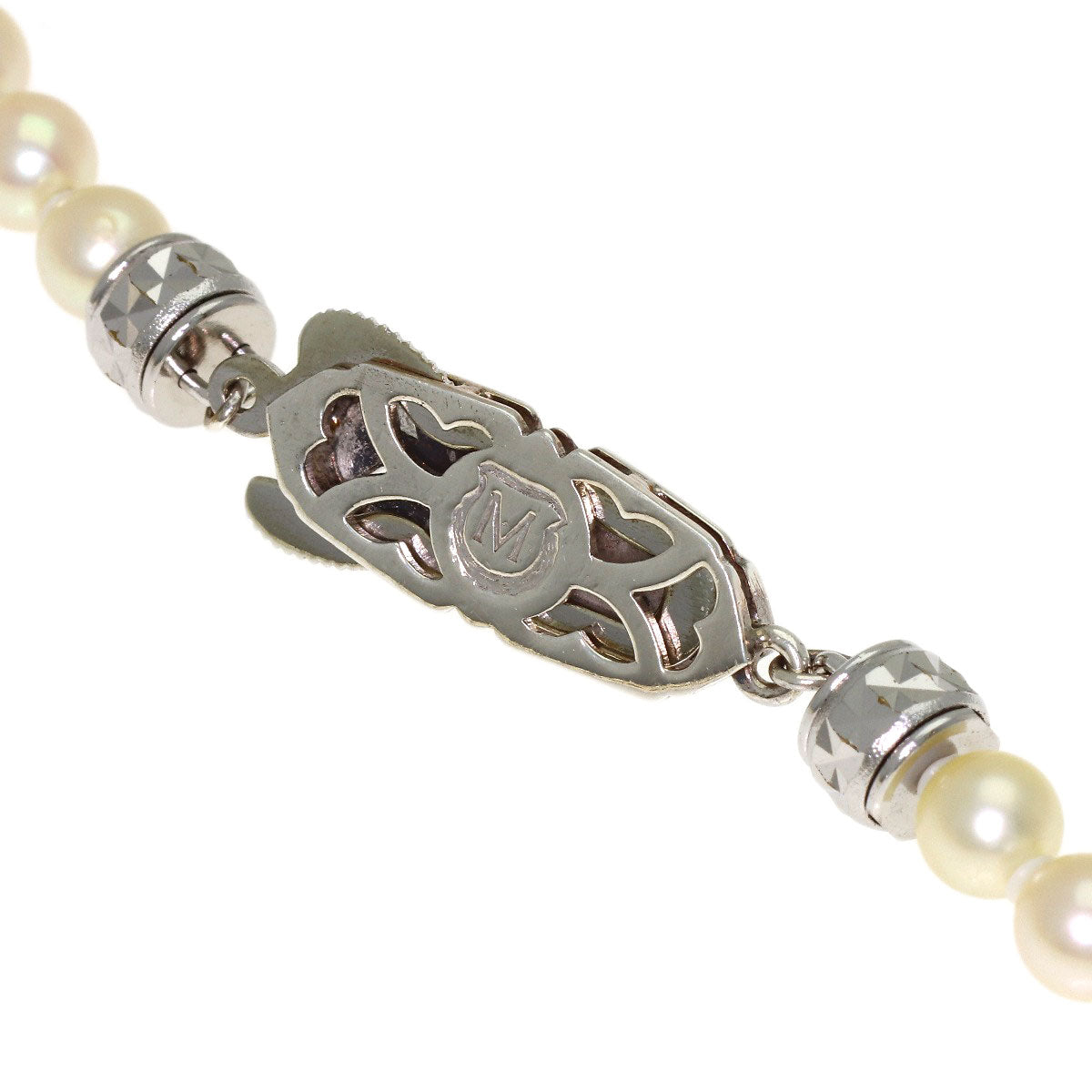 MIKIMOTO Pearl Pearl Necklace Silver Ladies [Used]