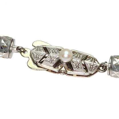 MIKIMOTO Pearl Pearl Necklace Silver Ladies [Used]