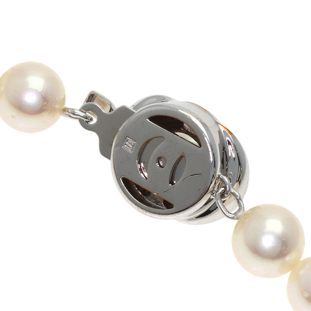 TASAKI Pearl Pearl Earring 2-piece set Necklace Silver Ladies [Used]
