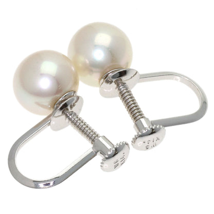 TASAKI Pearl Pearl Earring 2-piece set Necklace Silver Ladies [Used]