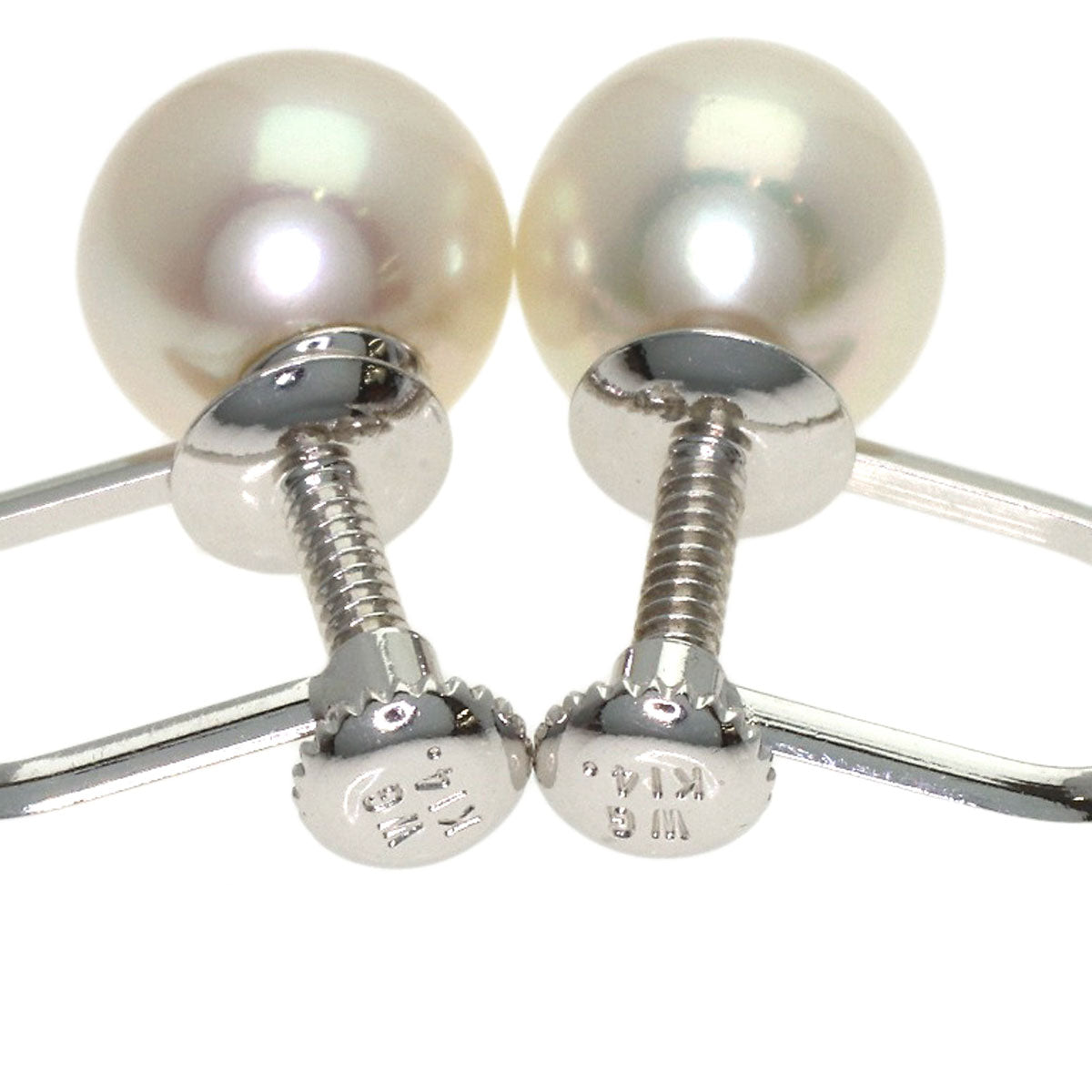 TASAKI Pearl Pearl Earring 2-piece set Necklace Silver Ladies [Used]