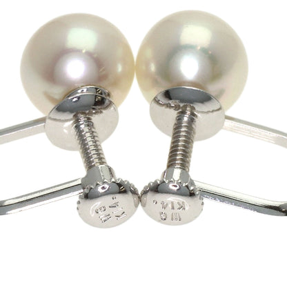 TASAKI Pearl Pearl Earring 2-piece set Necklace Silver Ladies [Used]