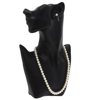 TASAKI Pearl Pearl Earring 2-piece set Necklace Silver Ladies [Used]