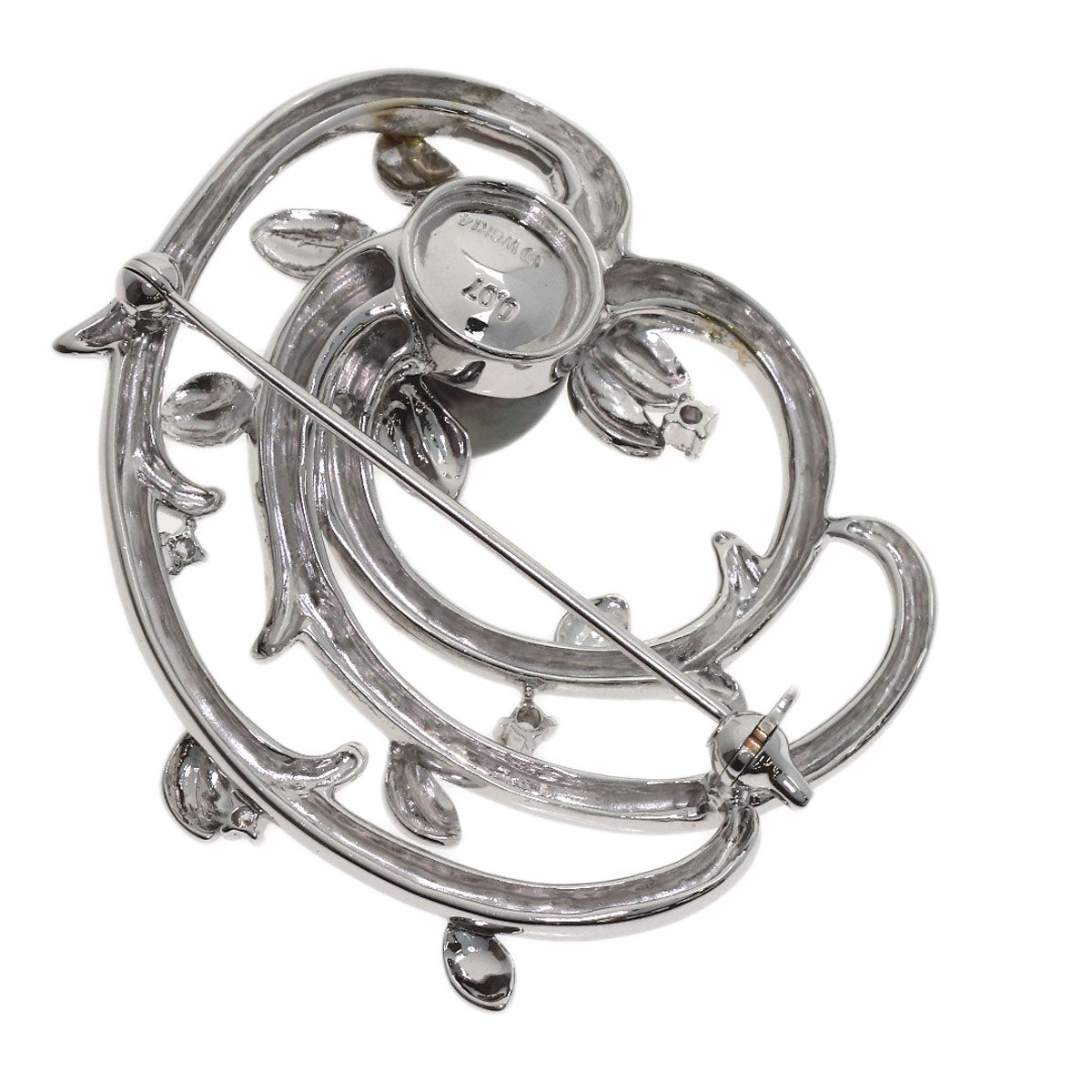 TASAKI Pearl Pearl Brooch K14 White Gold Ladies [Used]