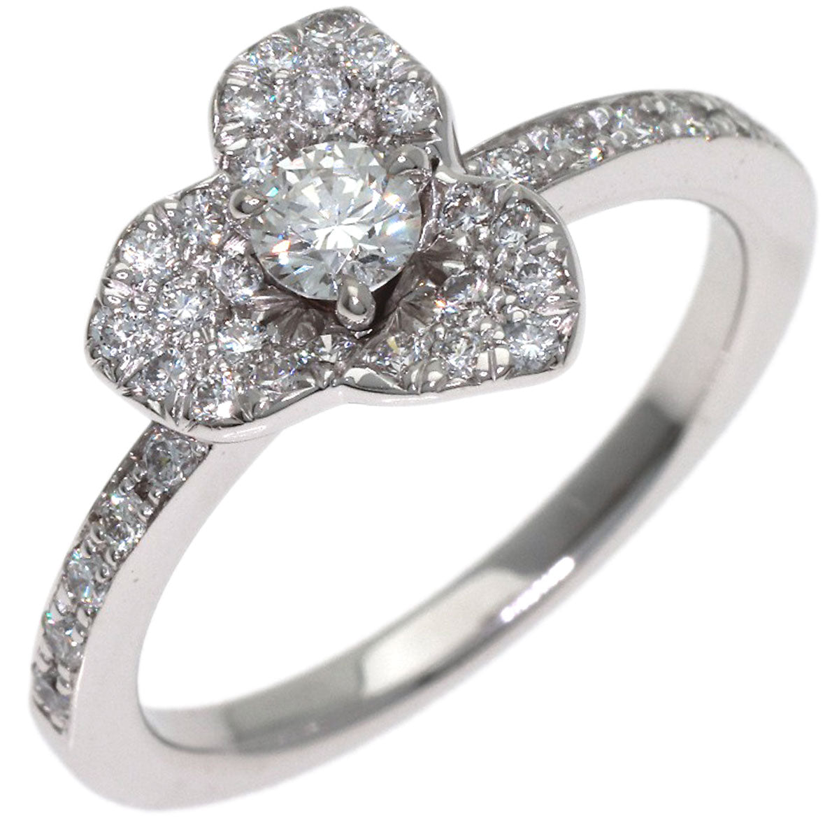 PIAGET Rose Diamond #48 Ring K18 White Gold Ladies [Used]