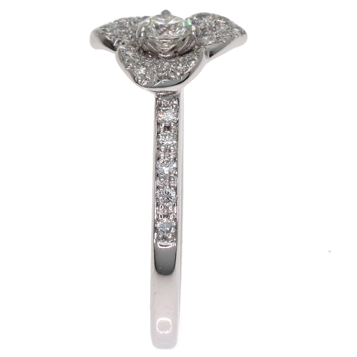 PIAGET Rose Diamond #48 Ring K18 White Gold Ladies [Used]