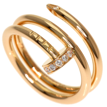 CARTIER Juste un Clou Small Diamond #47 Ring K18 Pink Gold Ladies [Used]