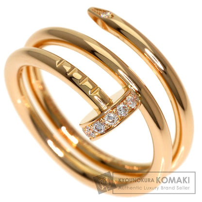 CARTIER Juste un Clou Small Diamond #47 Ring K18 Pink Gold Ladies [Used]