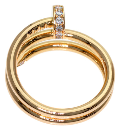 CARTIER Juste un Clou Small Diamond #47 Ring K18 Pink Gold Ladies [Used]