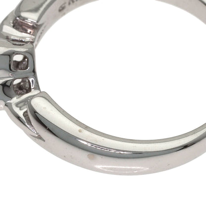 MIKIMOTO Flower Diamond Ring K18 White Gold Ladies [Used]