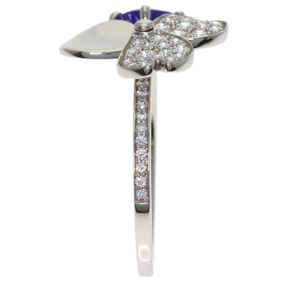 TIFFANY&Co. Paper Flower Tanzanite Diamond Ring Platinum PT950 Ladies [Used]