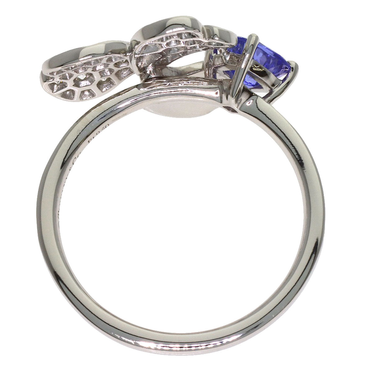 TIFFANY&Co. Paper Flower Tanzanite Diamond Ring Platinum PT950 Ladies [Used]